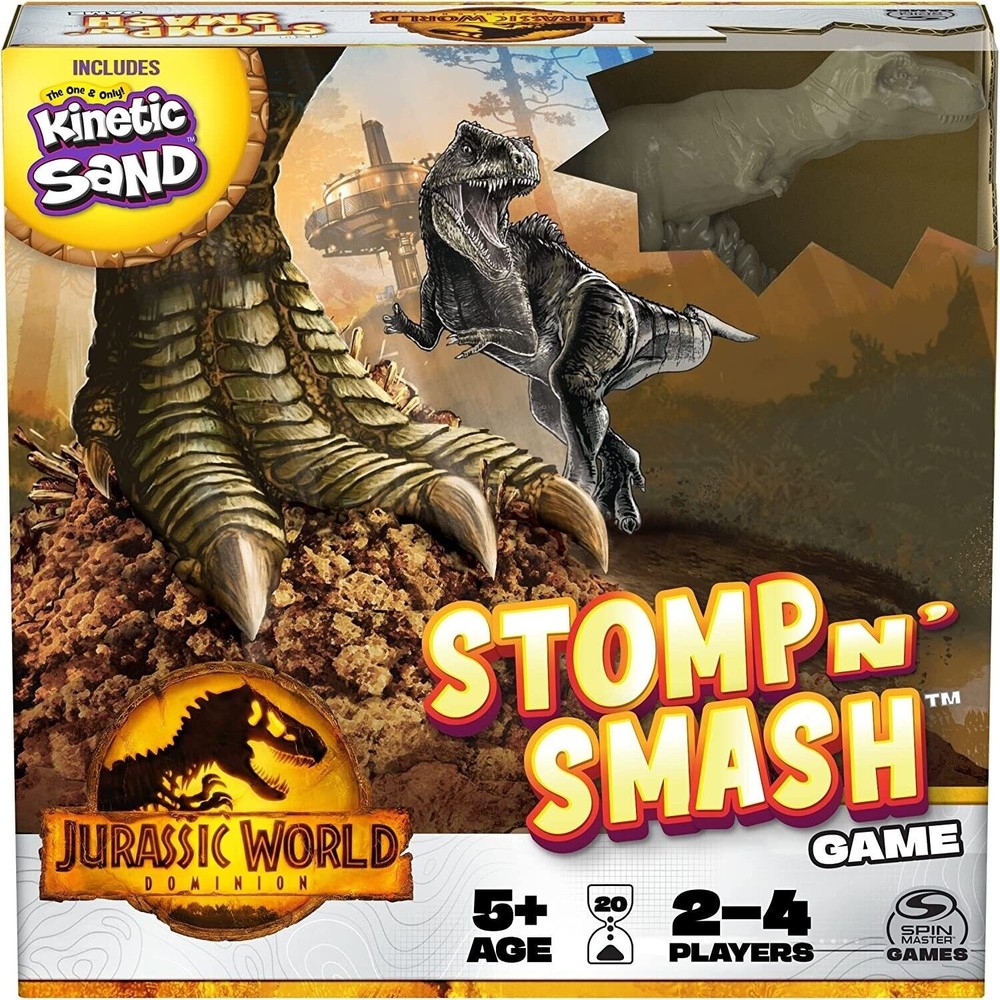 Jurassic World Dominion Stomp N’ Smash Board Family Game Ages 5+